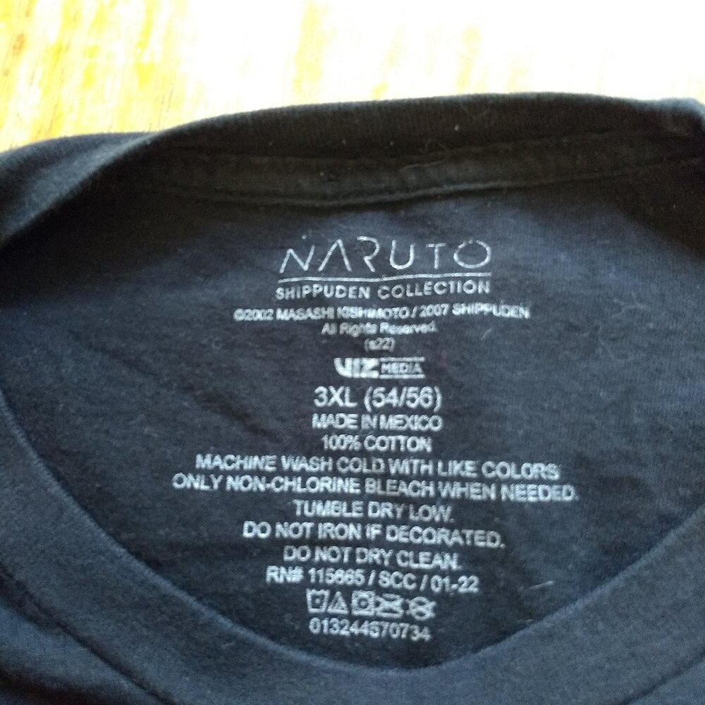 Naruto Ichiraku Ramen Shop Black Tee Tshirt T-shirt Size 3XL 100% Cotton Anime - Picture 5 of 9